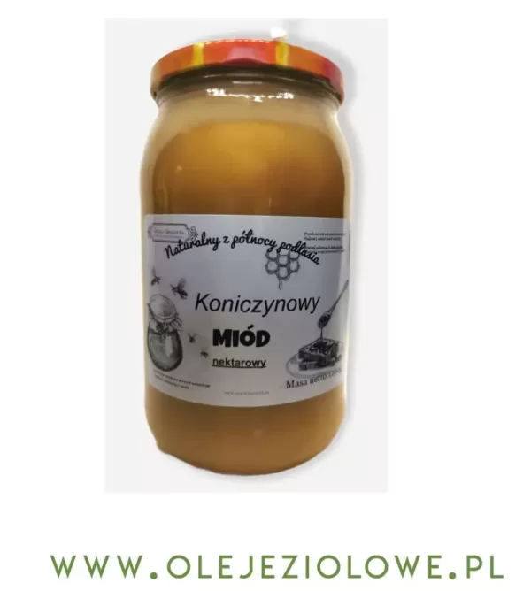 Miód Nektarowy Koniczynowy 1,2Kg ( 1200gram )