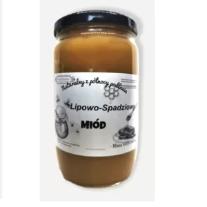 Miód Lipowo – Spadziowy (liściasty) 1,25KG ( 1250 gram )