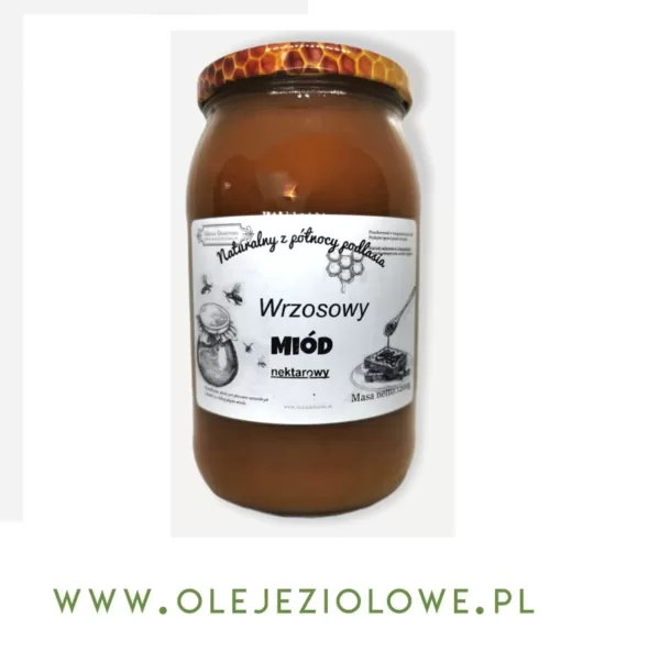 Miód Nektarowy Wrzosowy 1,2Kg ( 1200gram )